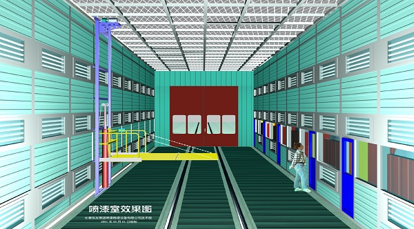 干式噴漆房內(nèi)部結(jié)構(gòu)