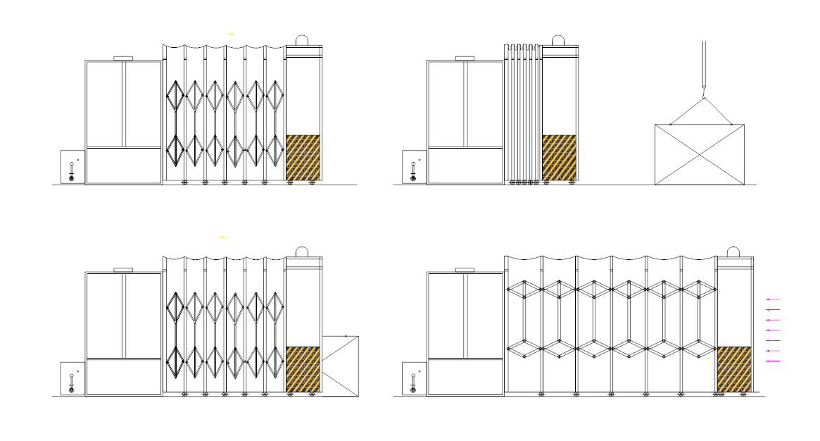 伸縮式噴漆房結(jié)構(gòu)